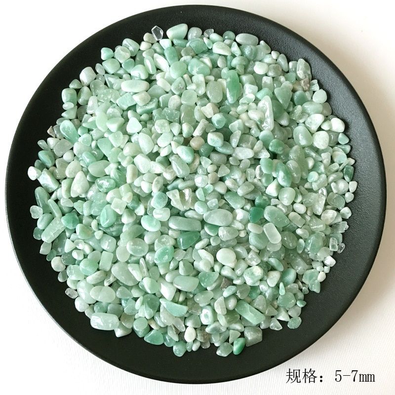 Natural Green Aventurine Quartz Crystal Rock Chip Healing Chakra Gravel Stone Minerals Specimen Health Decoration Collection