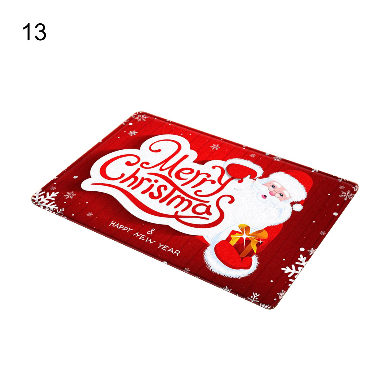 Christmas Door Mat Multipurpose Non-slip Polyester Festival Quick Dry Welcome Mats for Home