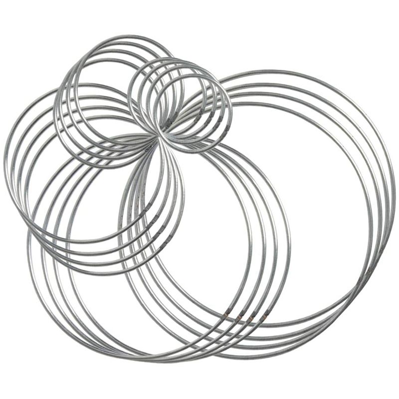 20 Pieces Metal Dream Catcher Rings Hoops Steel Craft galactic Rings for Crafts,Macrame and Other DIY Projects in 5 Sizes