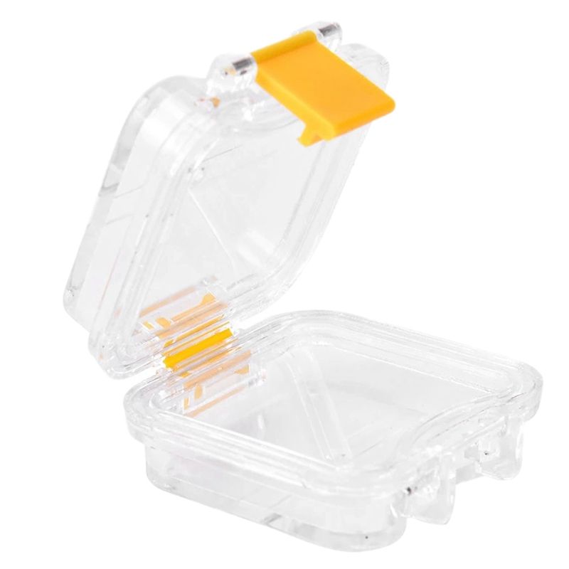 Dental Lab Supply 50pcs Plastic Denture Tooth Box With Film Denture Storage Box Membrane Tooth Box Yellow