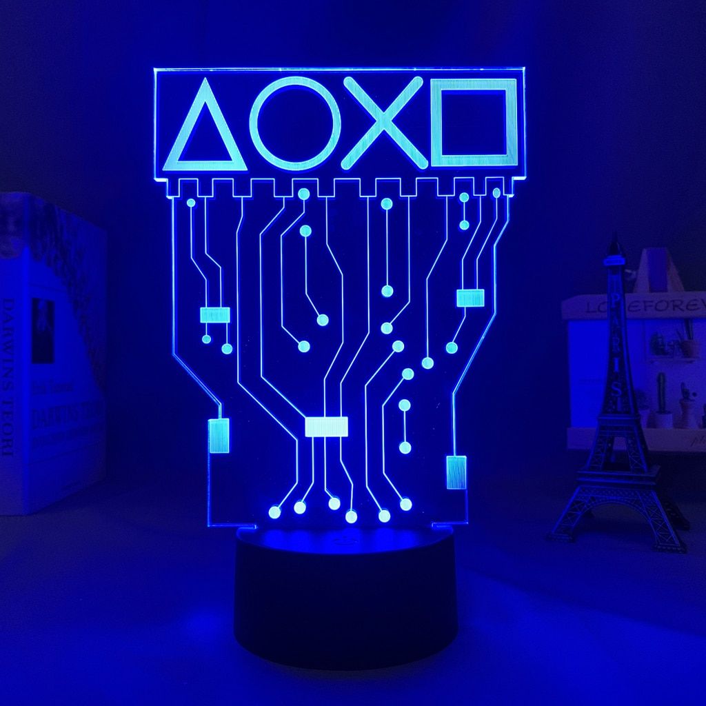 3d Illusion P4P Game Pad Led Night Light for Kids Child Bedroom Decor Event Prize Game Shop Idea Color Changing Desk Night Lamp