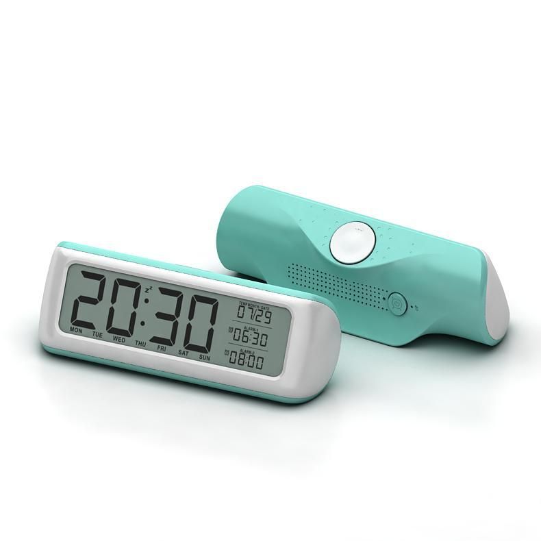 arge Digital Alarm Clock with Backlight 2 Alarms Snooze Optional Weekday Alarm Button Easy Setting For Kids Table clocks