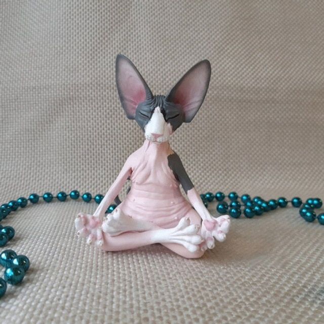 Sphynx Meditate  Figurines Miniature Handmade Decor s Model Figure Toys Home Decoration Dropshipping