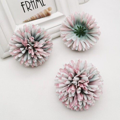 2pcs 6.5cm Silk Dandelion Flower Ball Home Bedroom Table Decoration Fake Flower Wedding Accessories Decoration Party Supplies
