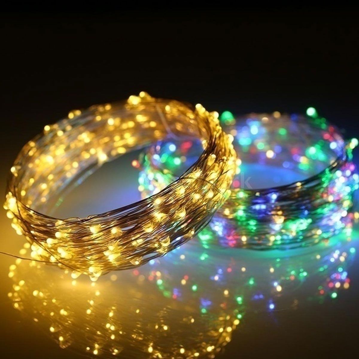 2m/30m/40m , 300LED/400LED  Waterproof Colorful Light Fairy String Rope Solar Lights Outdoor Warm white /Colorful Party Decoration Lamp Light String Christmas Gifts