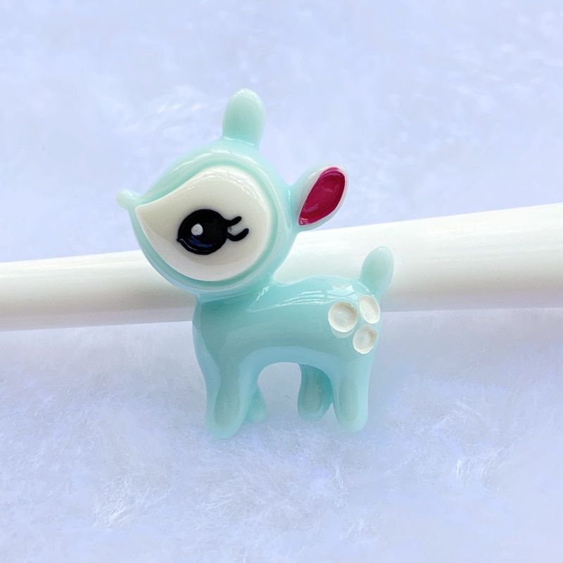 10pcs/lot kawaii resin Mixed deer flatback cabochons For Hair Centers DIY Scrapbooking Decor C27