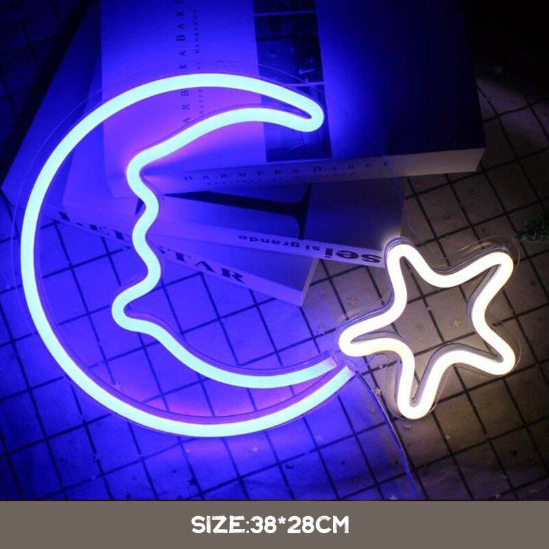 Bar Neon Light Party Wall Hanging LED Neon Sign for Xmas Shop Window Art Wall Decor Neon Lights Colorful Neon Lamp USB Powered
