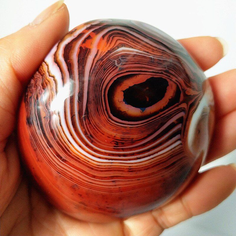 Natural stone Sardonyx agate palm stones playthings small stones and crystals healing crystals