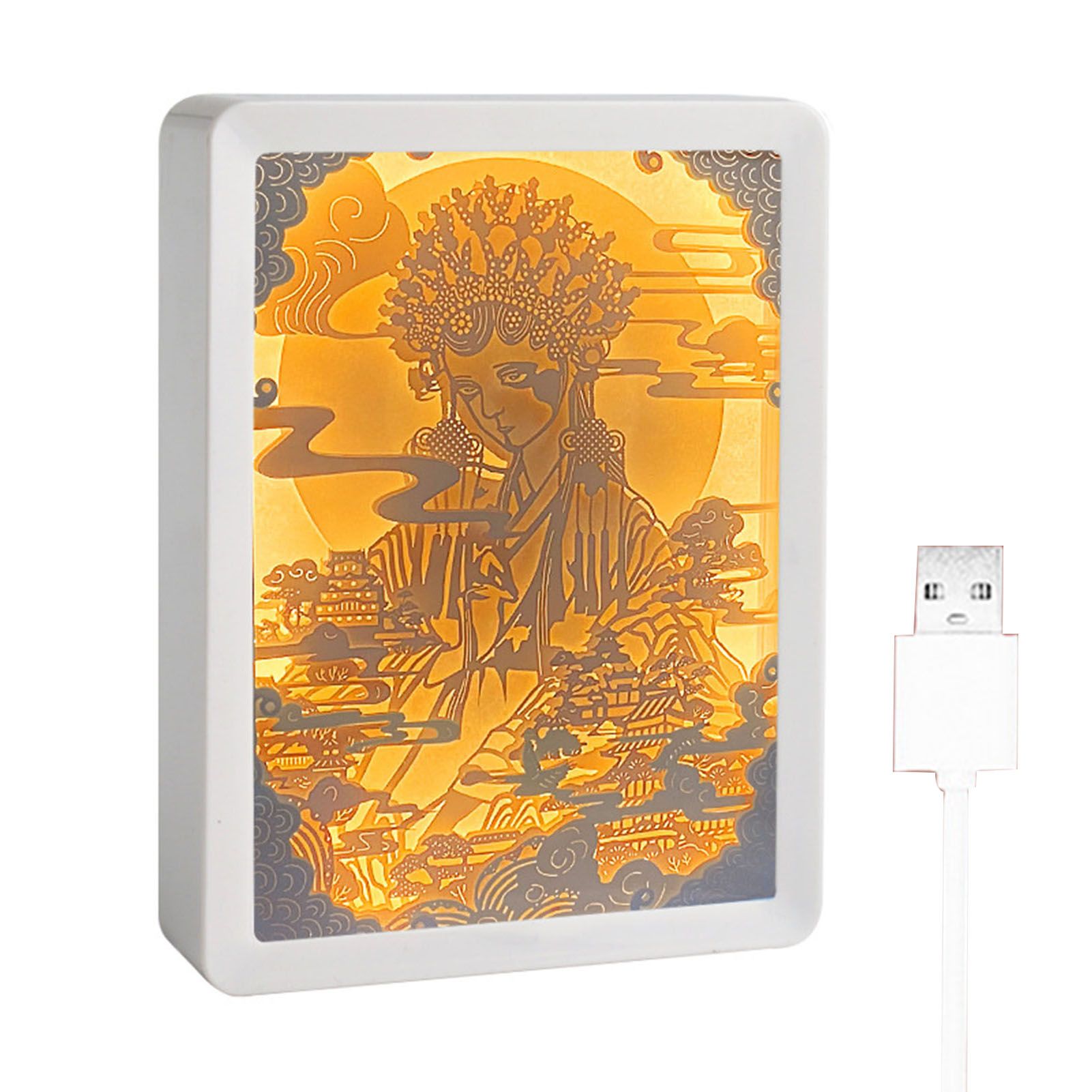 Paper Cut Light Chinese Style LED Paper Carving Art Night Lights