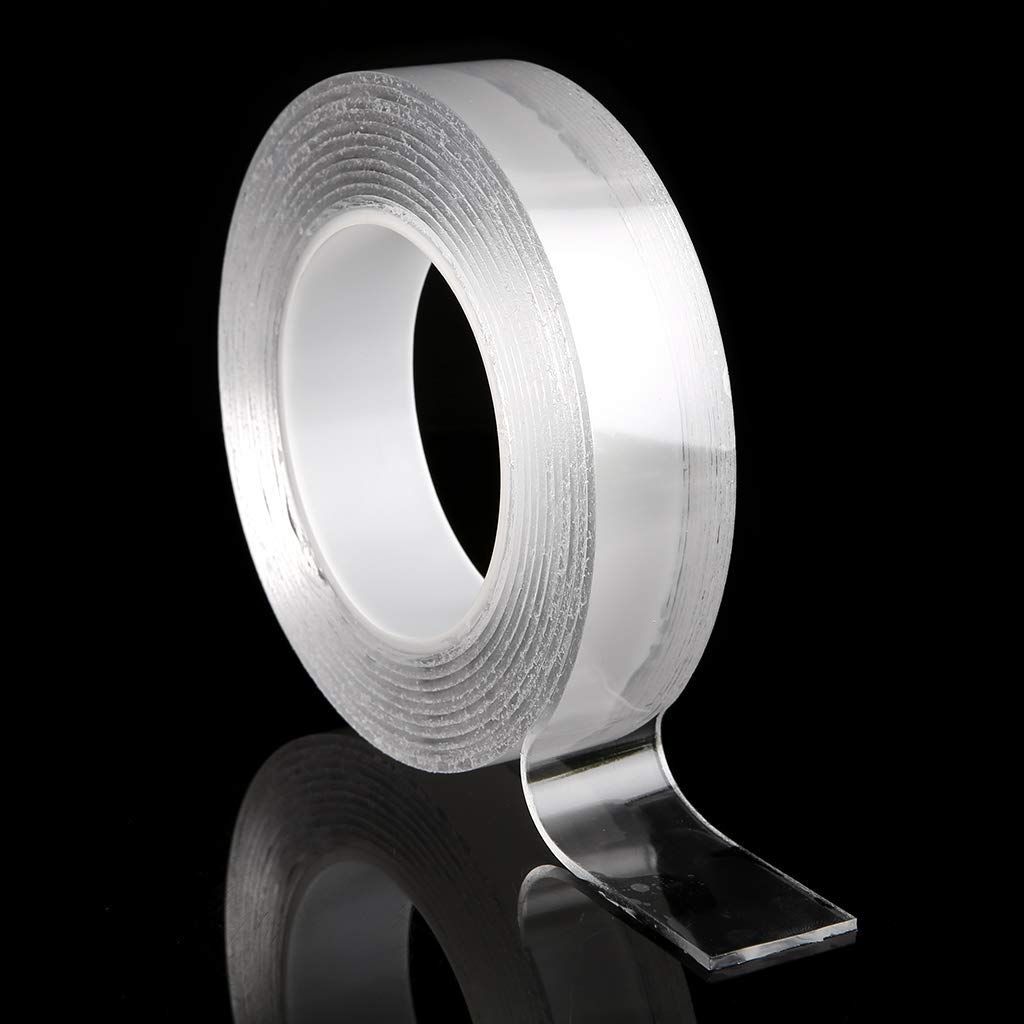Yfashion Multifunction e ransparent Washable Double Sided Adhesive ape Models:hick 2mm*width 3cm*length 1m