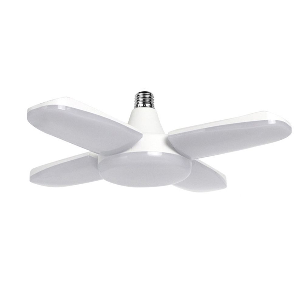 Folding LED Garage Light Bulb Fan Shape Ceiling 30-60W Home Shop Workshop Lamp