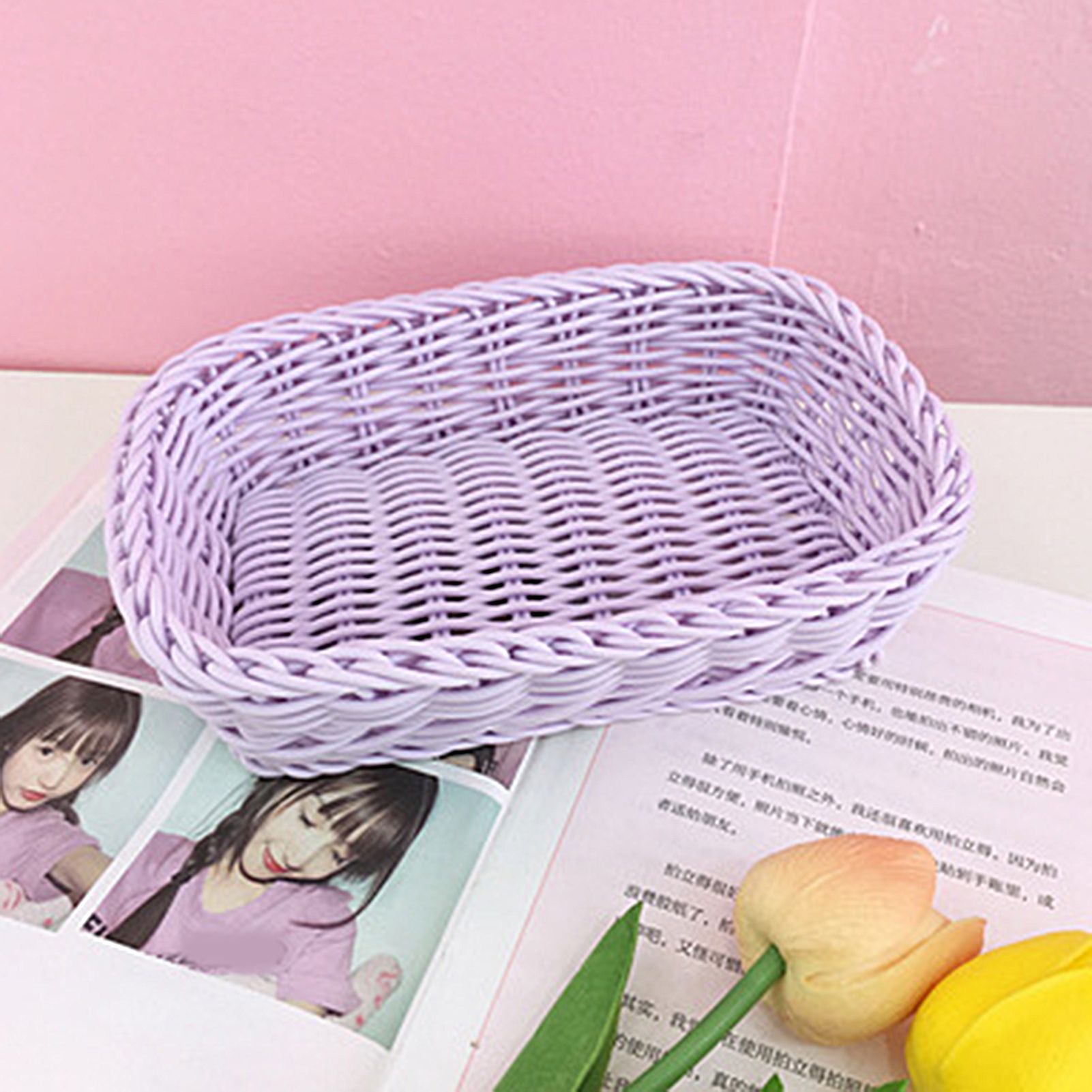 Sundry Container High Durability Love Heart Shaped Storage Basket Sundries Bin