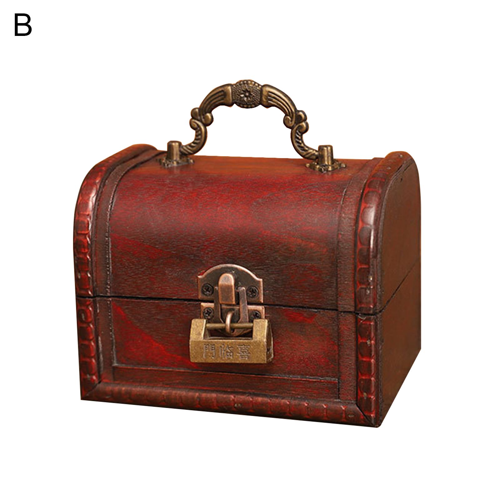 Wear-resistant Storage Box Attractive Wood Large Capacity Jewelry Storage Case for Daily Use
