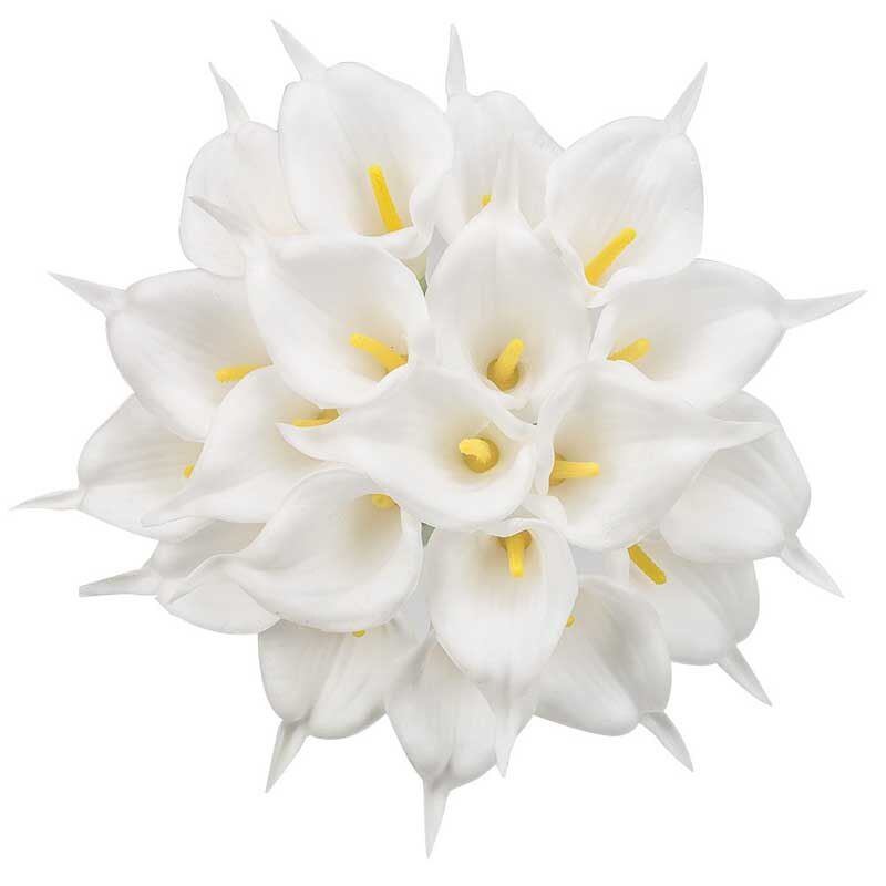 1pcs Calla lily artificial flower Artificial flower Wedding birthday party banquet Home decoration mini flower Photography props