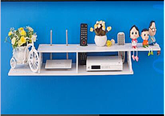Artistic designer Light-Weight wall Organiser for Storing Computer/Phone Accessories and Decoration - White
