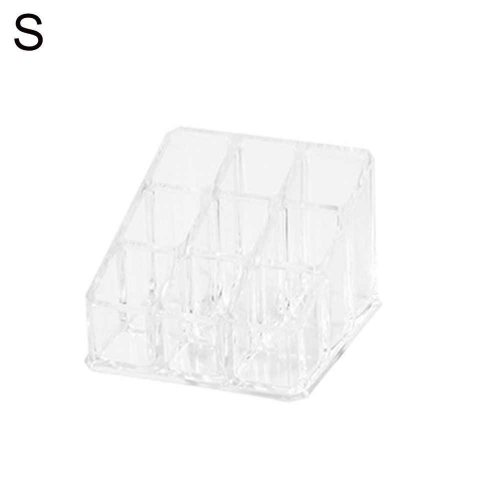 Transparent Multi Grids Makeup Storage Holder Box Desktop Cosmetics Organizer
