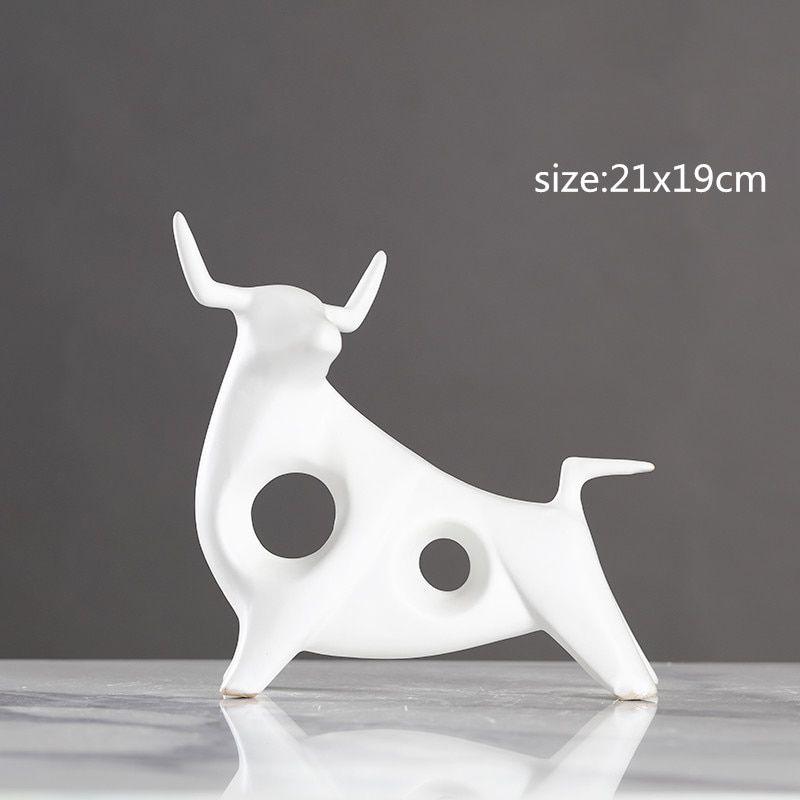 Nordic modern creative black and white ceramic crafts ornaments study office desk small decoration home decorations WSHYUFEI