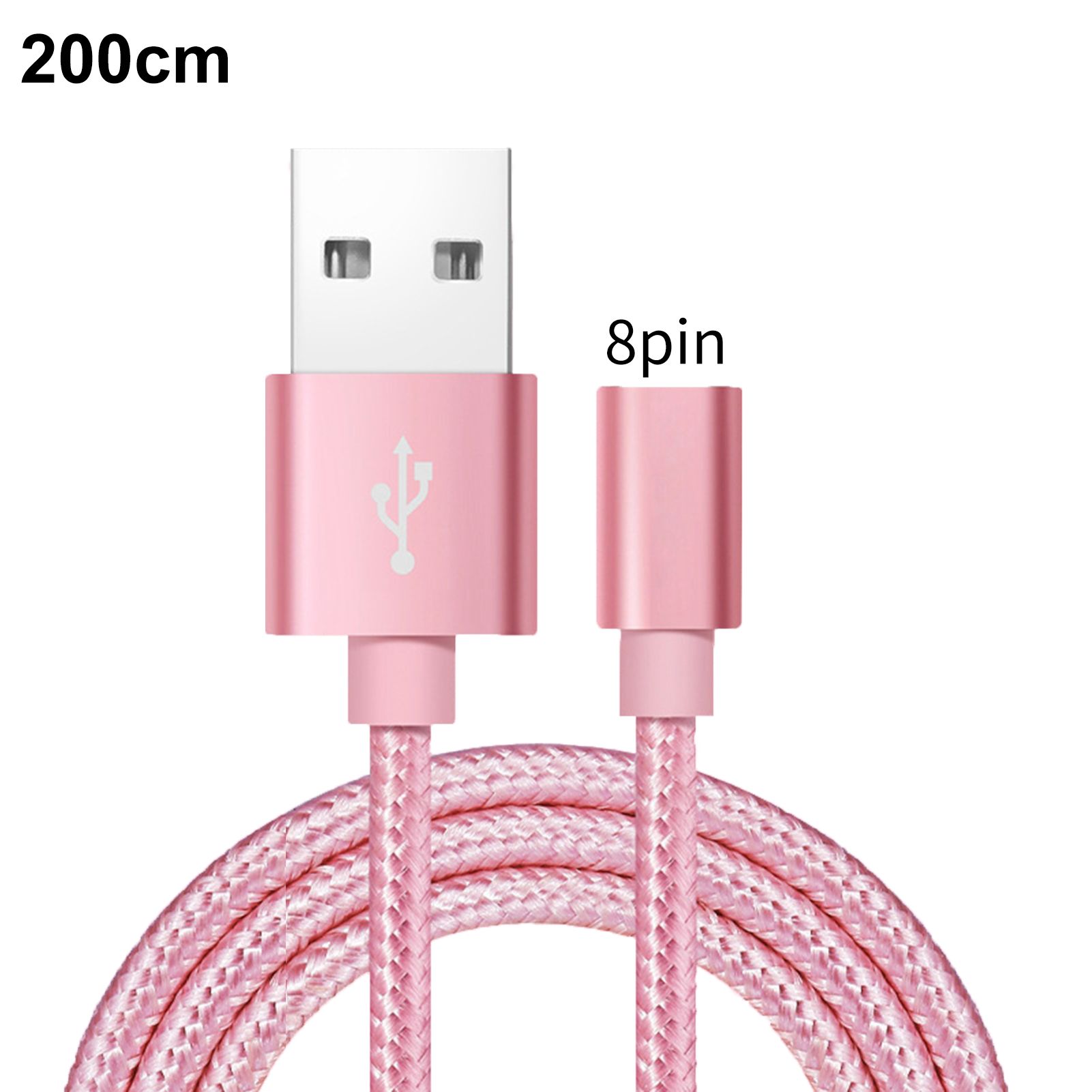 Data Cable High Performance Strong 8pin USB Ports Charg Cable