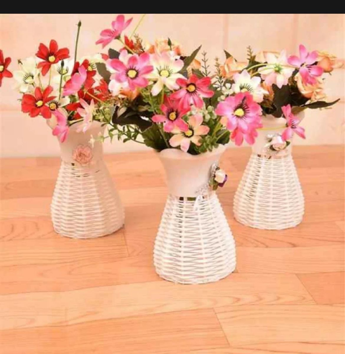 Flower Plastic Vase for Home Wedding Decoration -Not Excluding Flower