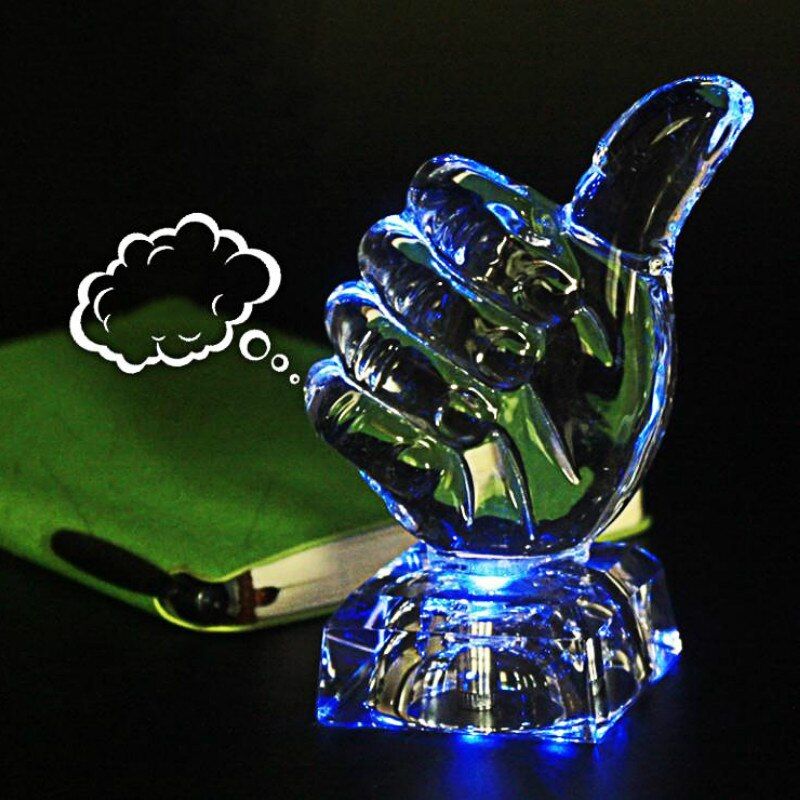 Thumb Night Light Colorful Transform Crystal Illuminated Ornaments Novelty Living Room Bedroom Decoration