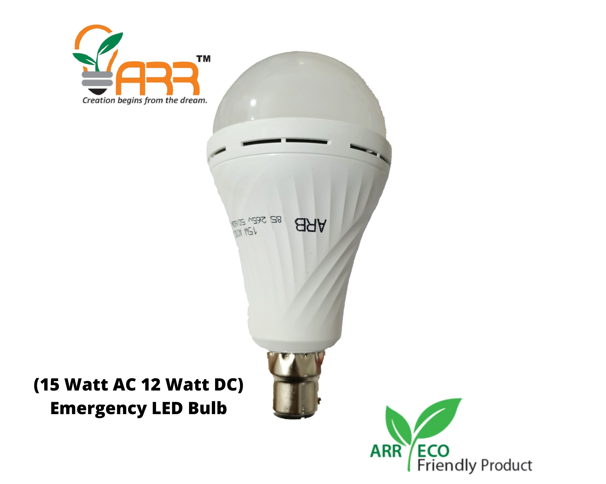 LED Backup Light 15 Watt AC/DC (Emergency)