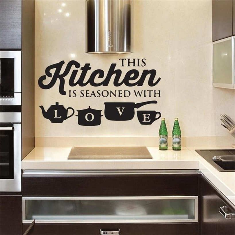 Wall Sticker Art " Removable PVC Home Kitchen Background Decor