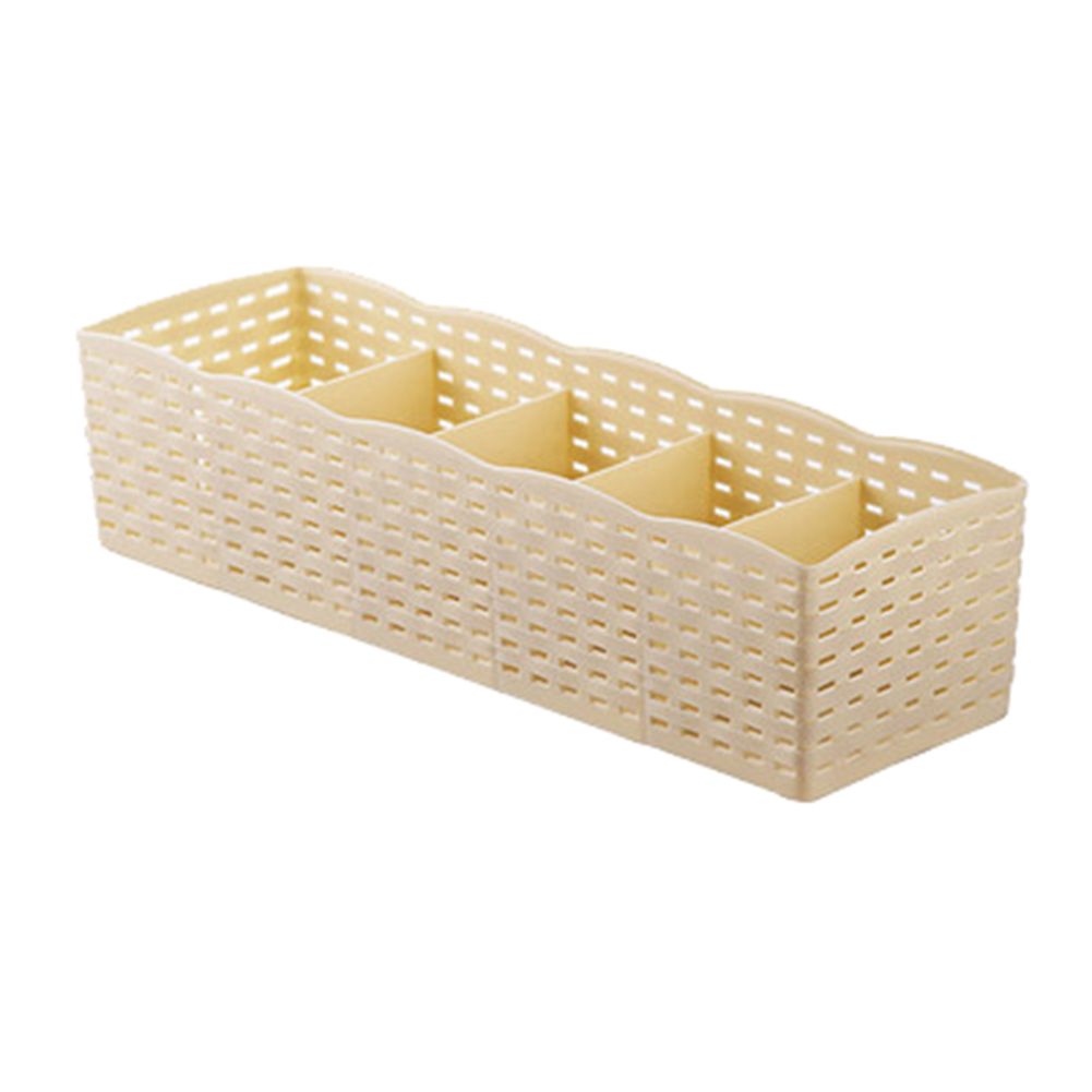 5 Grids Socks Underwear Storage Basket Wardrobe Organizer Box Towel Container