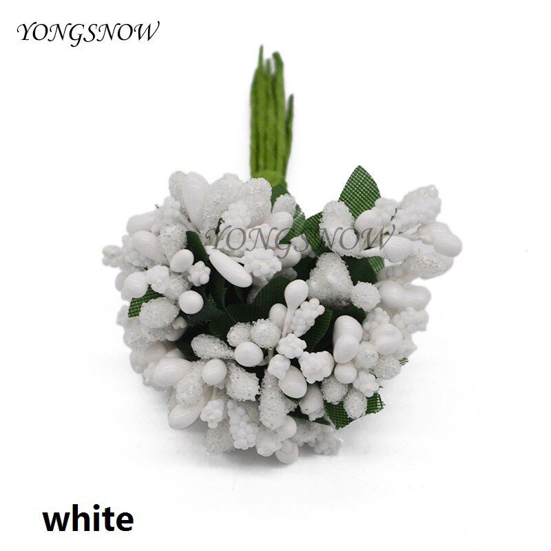 24pcs/lot Mulberry Stamen Artificial Flowers Stamen /DIY Pistils For Flowers Heads Wedding Party Scrapbooking Craft Decoration