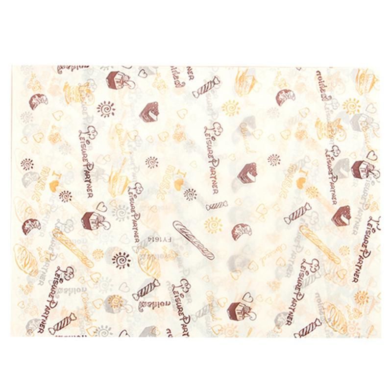 Sandwich Burger Wrapping Paper Bread Paper Oven Tray Pad Paper Blotting Paper Baking Household Food With Greaseproof Paper Wrap Liner(50Pcs)
