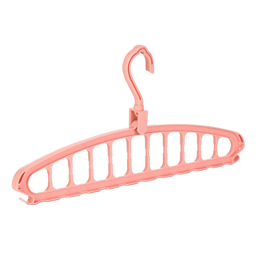 Anti-slip Multi-hole Clothes Scarf Hanger Drying Rack Hook Wardrobe Organizer