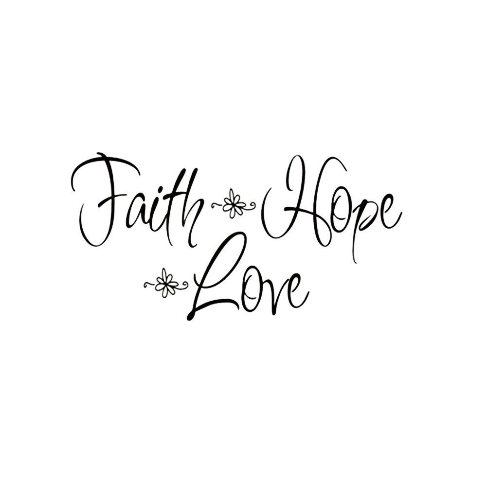 Family Hope Love Letter Wall Sticker Living Room Wallpaper Decal Home Art Decor