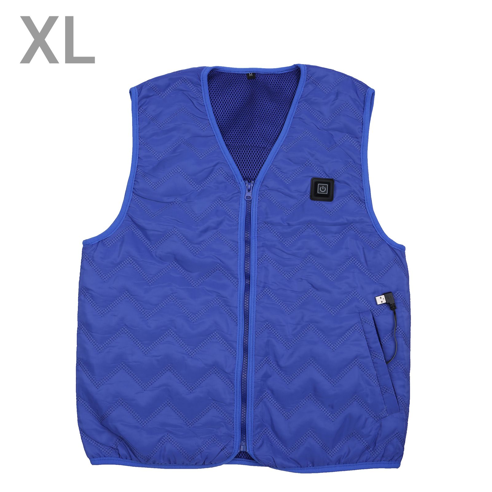 Heated Vest Rechargeable Intelligent Thermostat Vest V Collar Neck Waterproof Washable Auto Regulate Heated Winter Vest Unisex