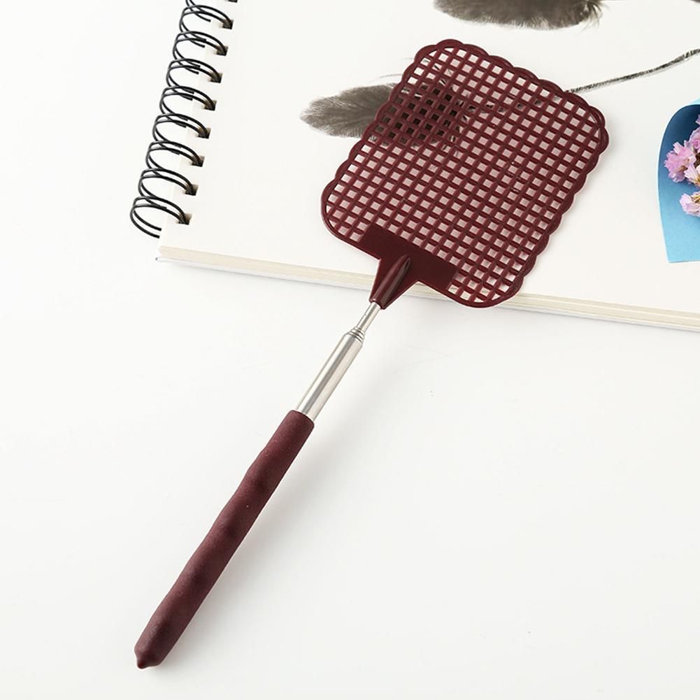 Adjustable Plastic Fly Swatter Home Long Handle Flyswatter Flapper Insect Killer