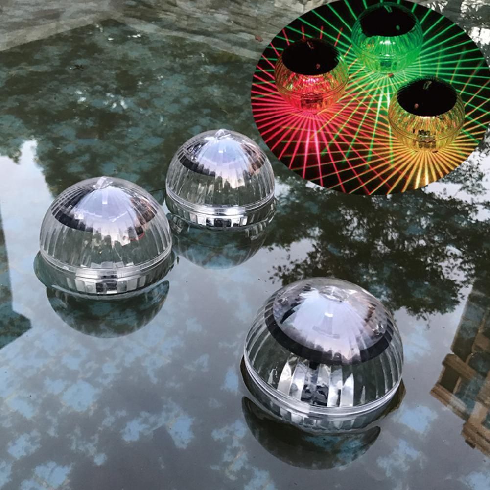Waterproof Ball Shaped Solar-Powered Floating Lamp for Pool Lake Decoration