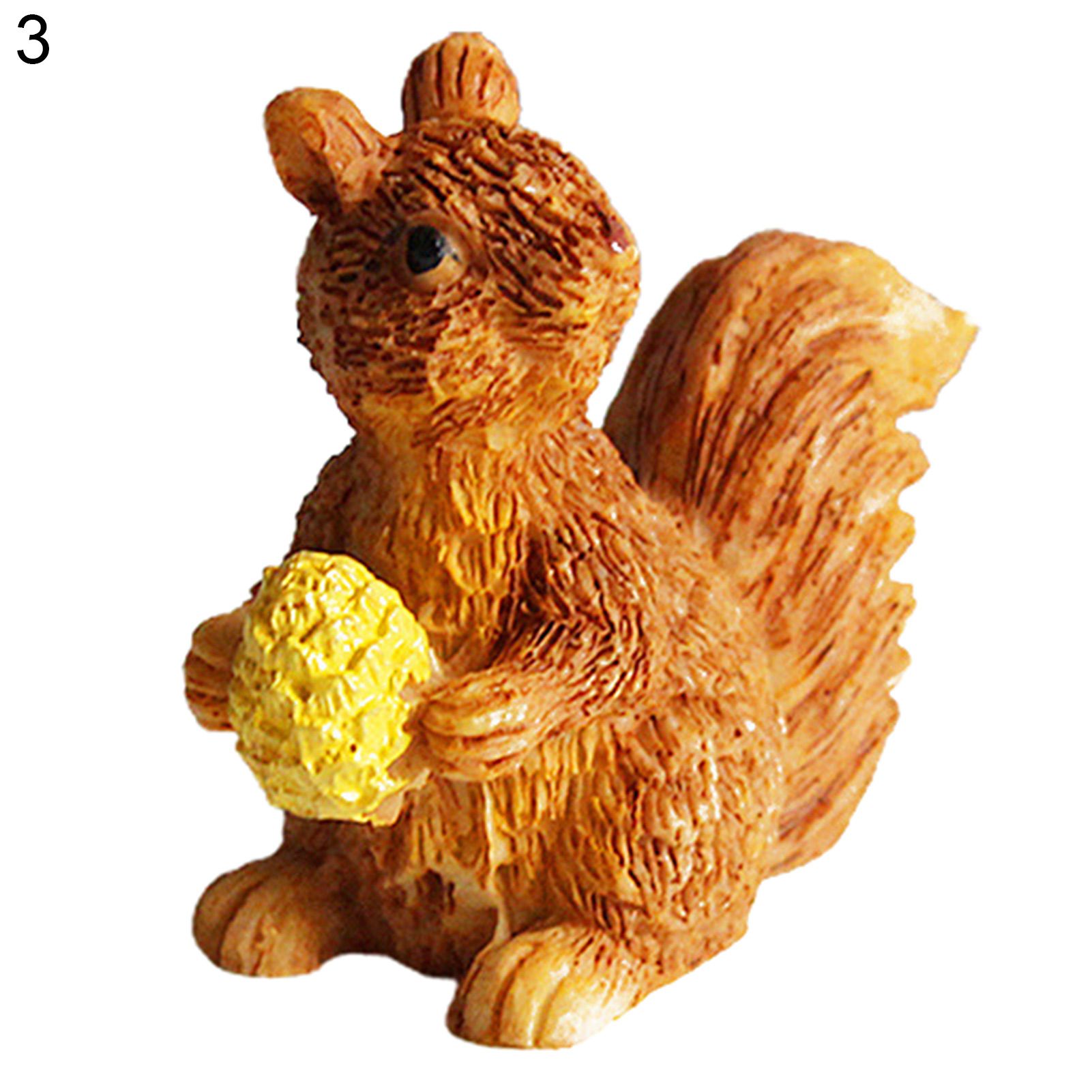 Squirrel Toy Innovative Ornamental Cute Squirrel Figurine