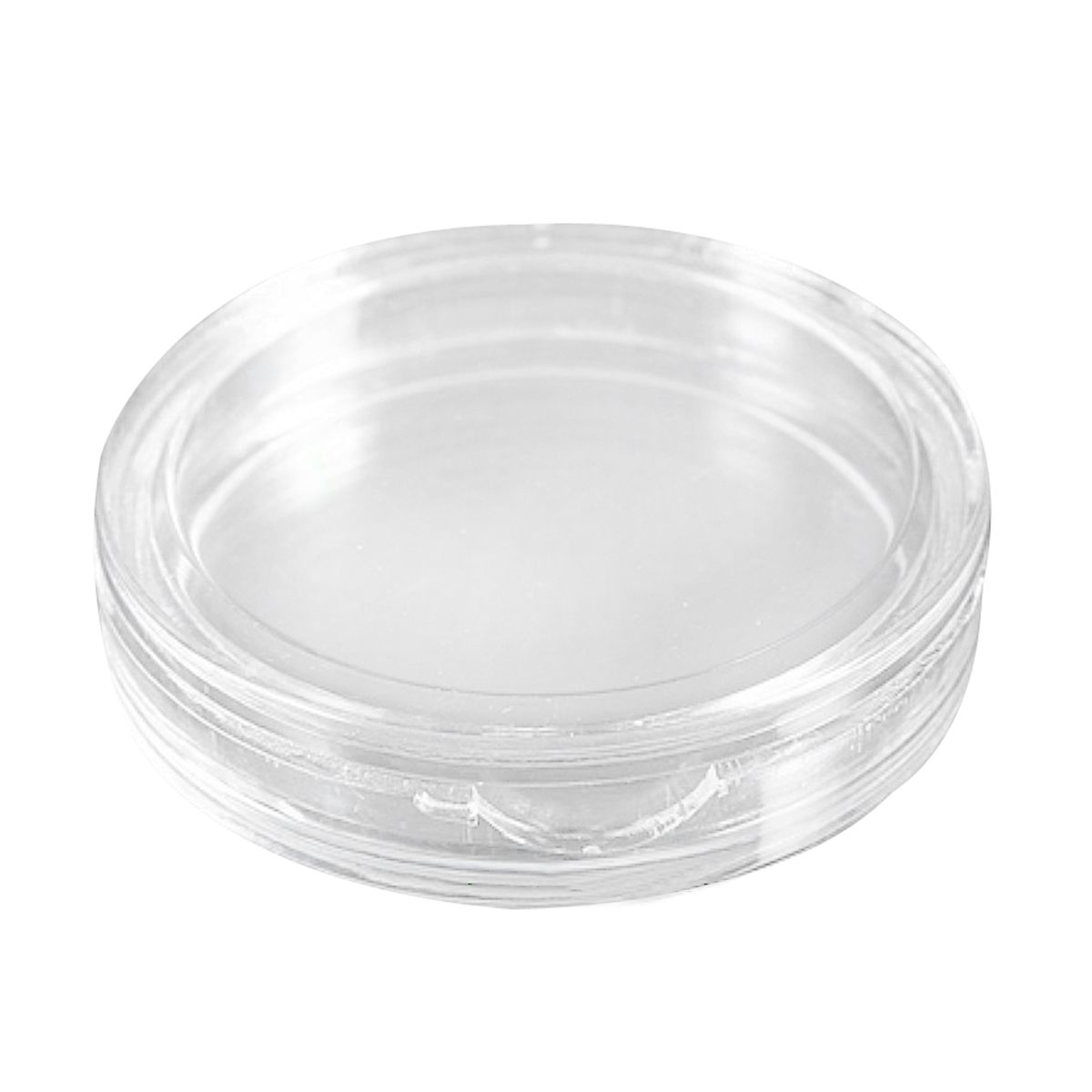 Durable 10 pcs Small round transparent plastic coin capsules box 40mm