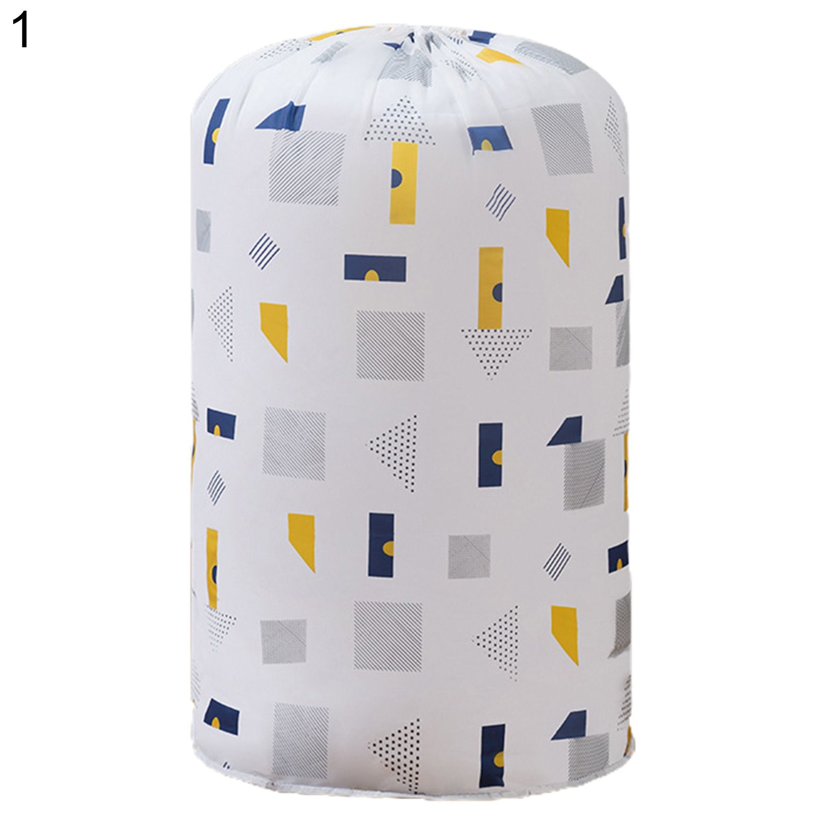 Storage Bag Cartoons Print Moisture-Proof PEVA Drawstring Quilt Storage Pouch Household Supplies