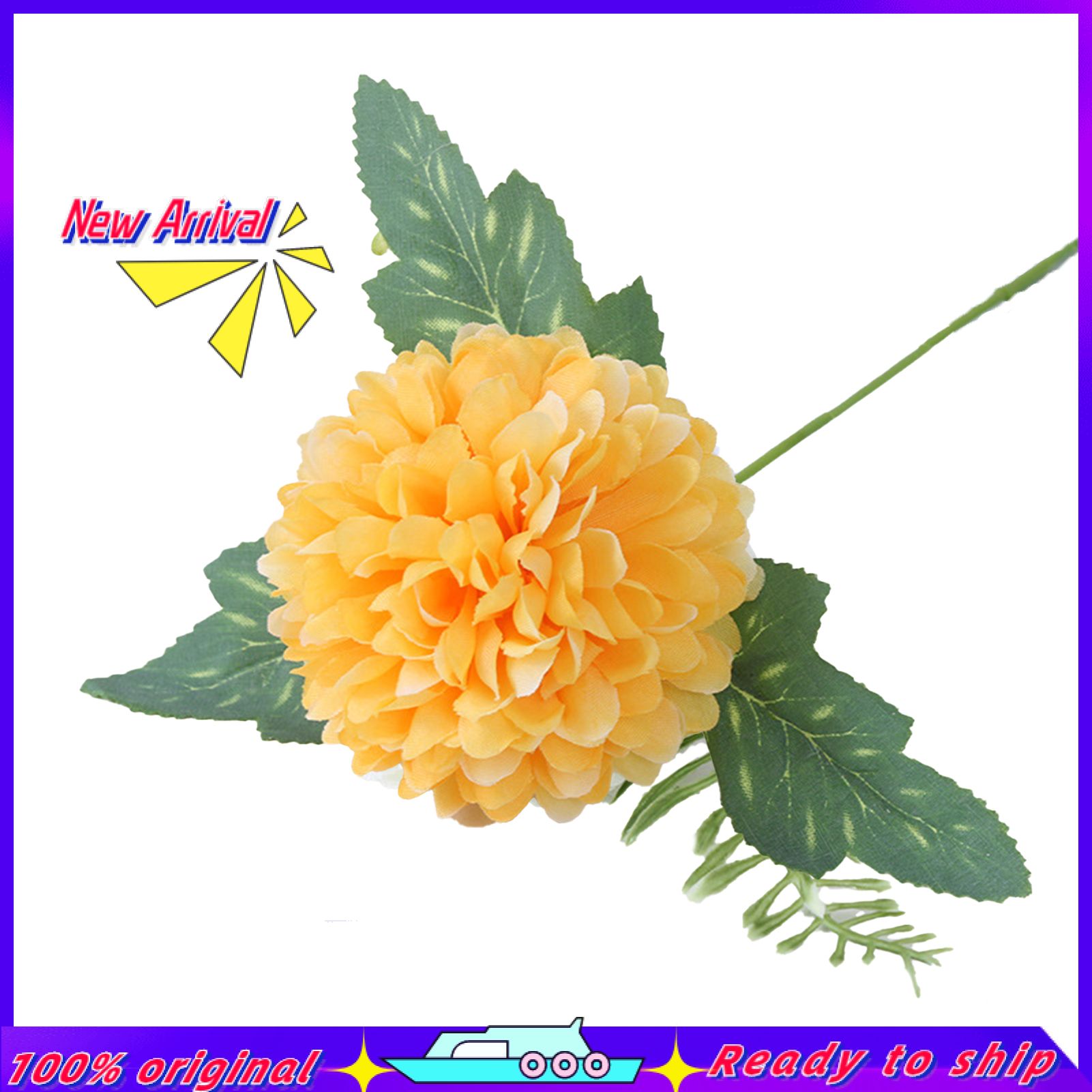 Simulation Flower Eco-friendly Fadeless Plastic False Chrysanthemum Flower Bouquet for Home