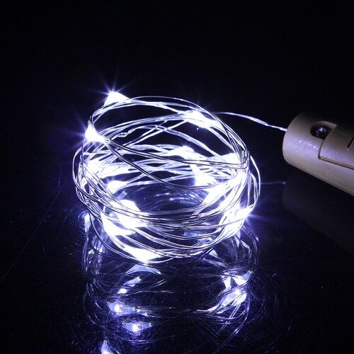 10pcs 2M Copper Wire String Light with Bottle Stopper for Glass Craft Bottle Fairy Valentines Wedding Bistro Decor Lamp Party