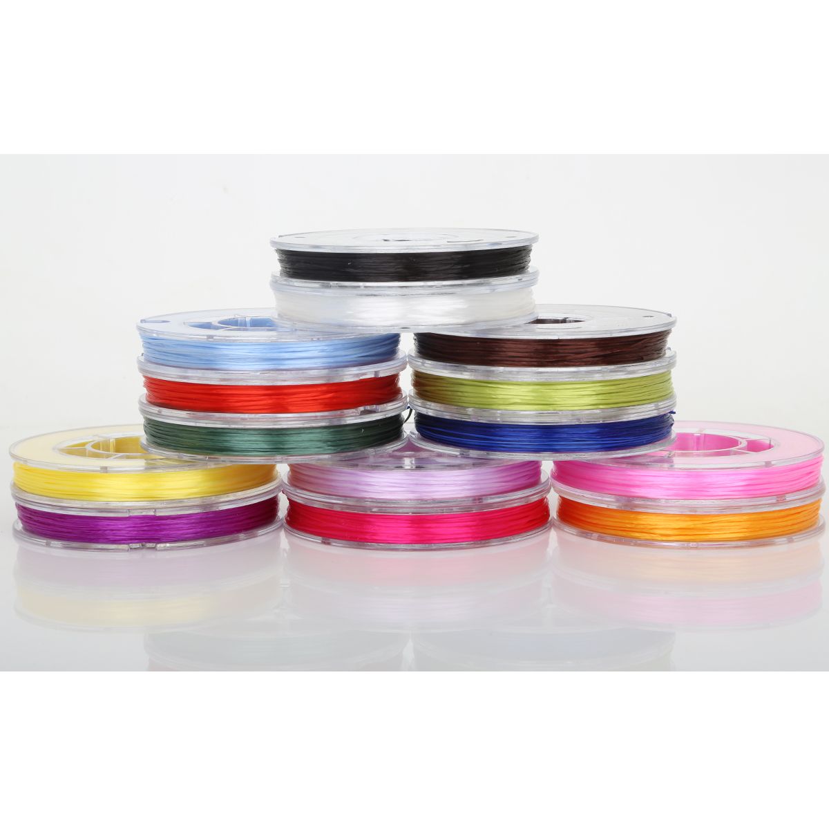 40m/roll South Korea Imported Flat Crystal Wire Elastic Wire 0.8mm DIY Rope Suitable For Bracelets Necklaces Jewelry Making