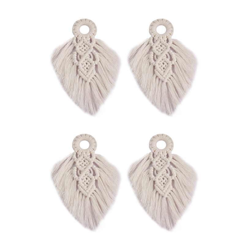 4 Pcs Door Handle with Macrame,Boho Swing Rope Wall Hanging for Home/Party Supplies/Baby Shower/Nursey Decor