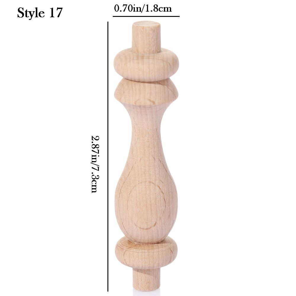 Wood Carved Furniture Foot Legs European Style Vintage Solid Sculpture Cabinet Seat Feets Home Decor Crafts Accessories