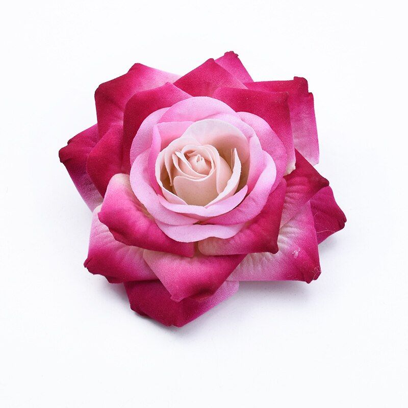 2PCS 10CM Artificial flower Big roses home decoration christmas decorative flowers wreaths wedding bridal accessories clearance