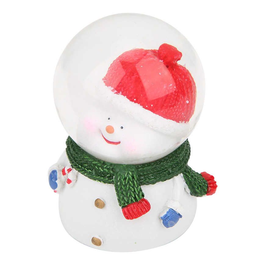 Christmas Crystal Ball Cute Snowman‑Shaped LED Luminous Gift Desktop Ornament Decorations