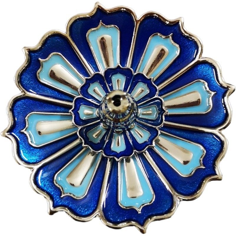 2Pcs Alloy Single Layer Lotus Incense Burner Incense Burner Rack Stick Frame Board Home Decoration