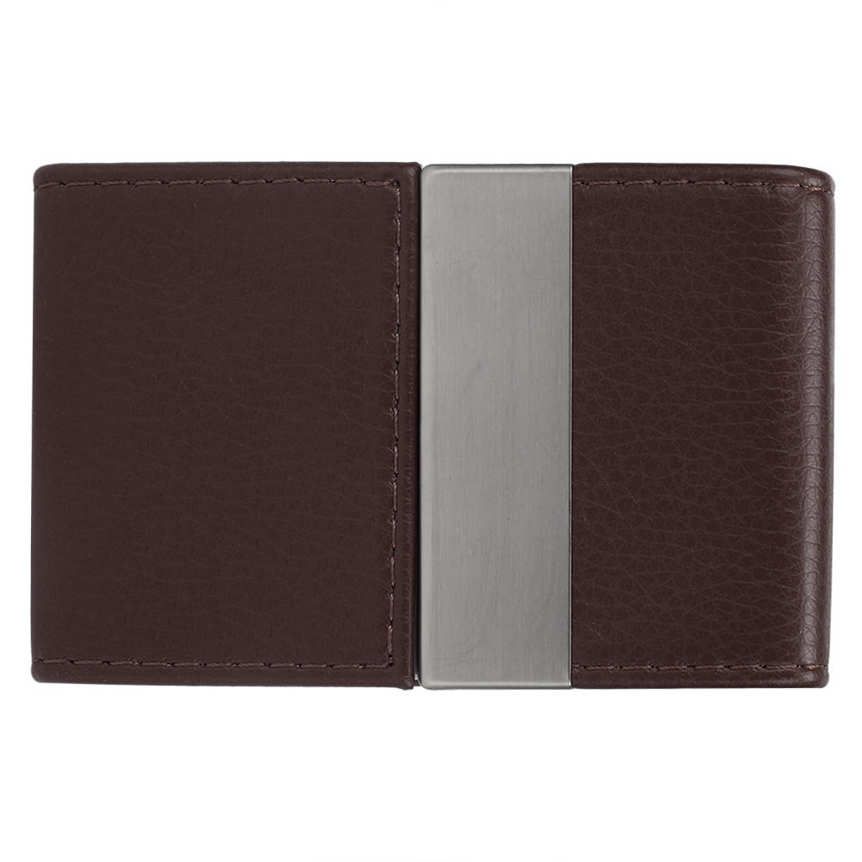 Double-open Stainless Steel Business Card Holder Name Case Credit