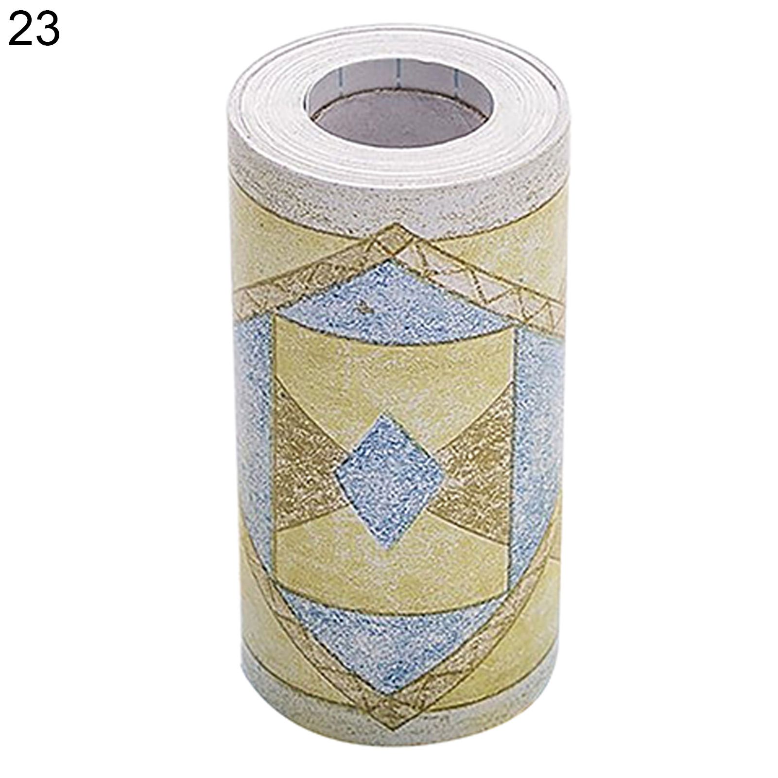 1 Roll Wall Stickers Colorful Self-adhesive PVC Stylish DIY Flower Printing Wallpaper for Home