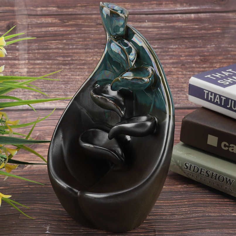 Ceramic Incense Holder Censer Backflow Burner Decor Ornament
