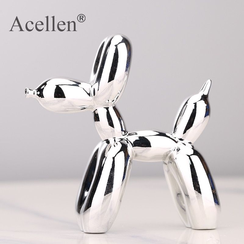 Plating balloon Statue Resin Sculpture Home Decor Modern Nordic Home Decoration Accessories for Living Room  Figures
