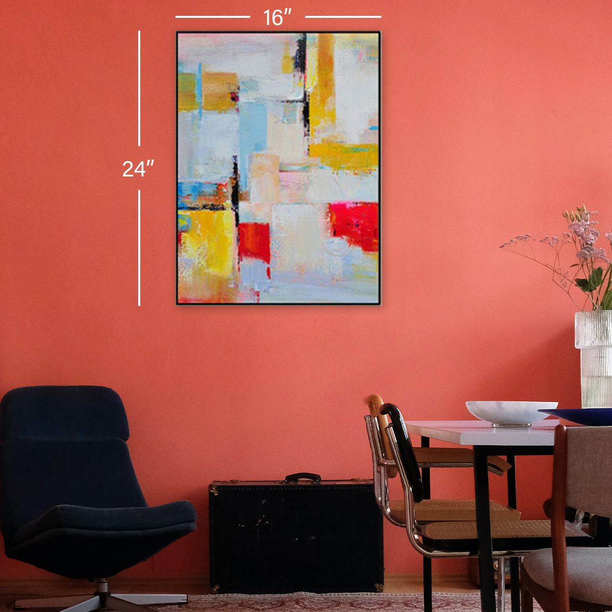 Abstract Hand Painting/Art Wall Décor